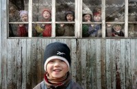 Старшая группа на площадке дошкольного детского дома