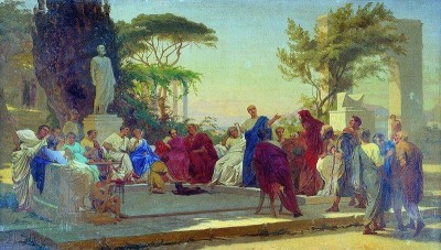 Федор Бронников. Гораций читает свои сатиры Меценату. 1863