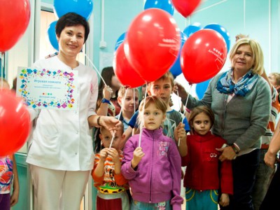 4 детские игровые комнаты в Детской Областной Клинической Больнице в г. Твери